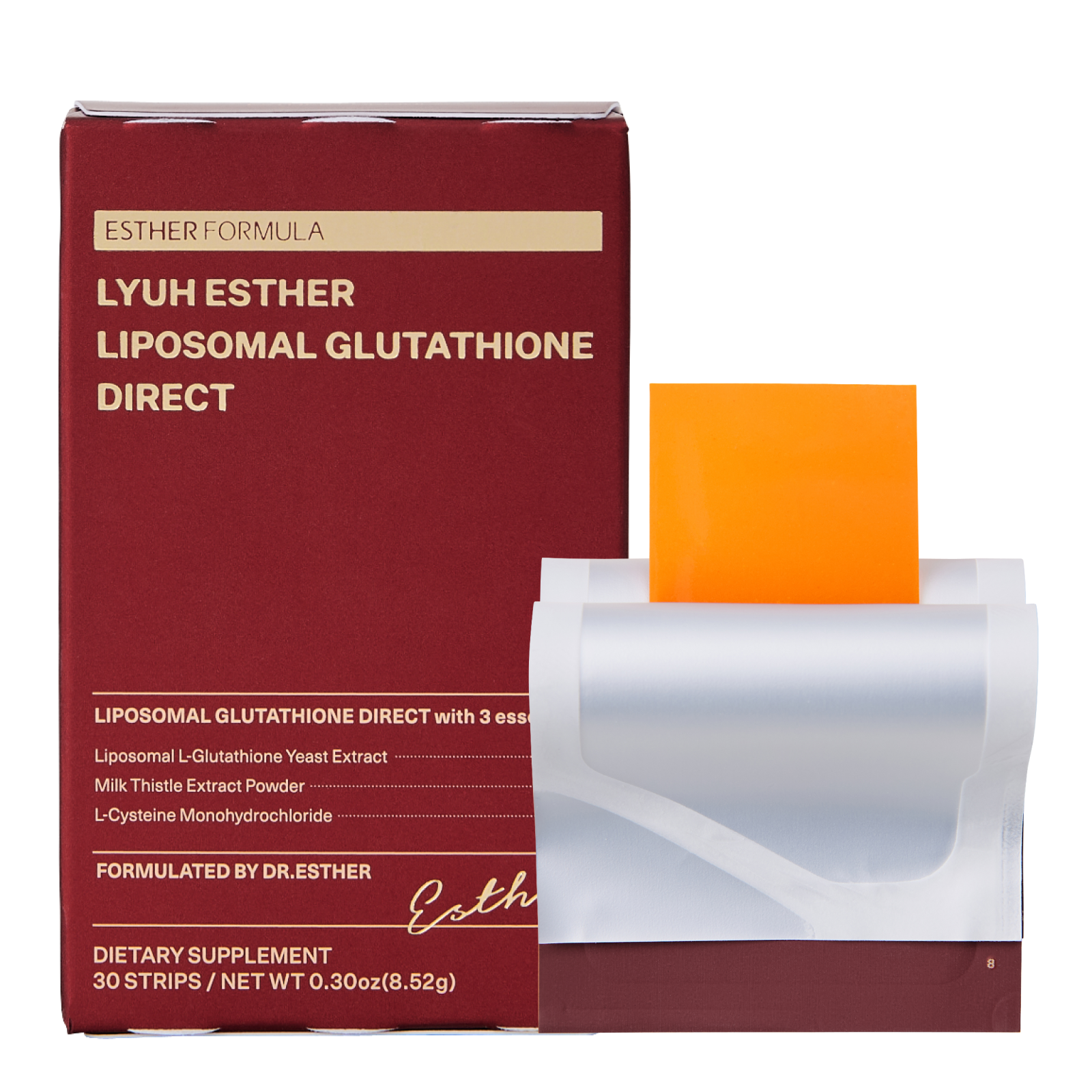 ESTHER FORMULA Liposomal Glutathione Strips (284mg30) Glutathione Direct ESTHER FORMULA Liposomal Glutathione Strips (284mg30) Glutathione Direct