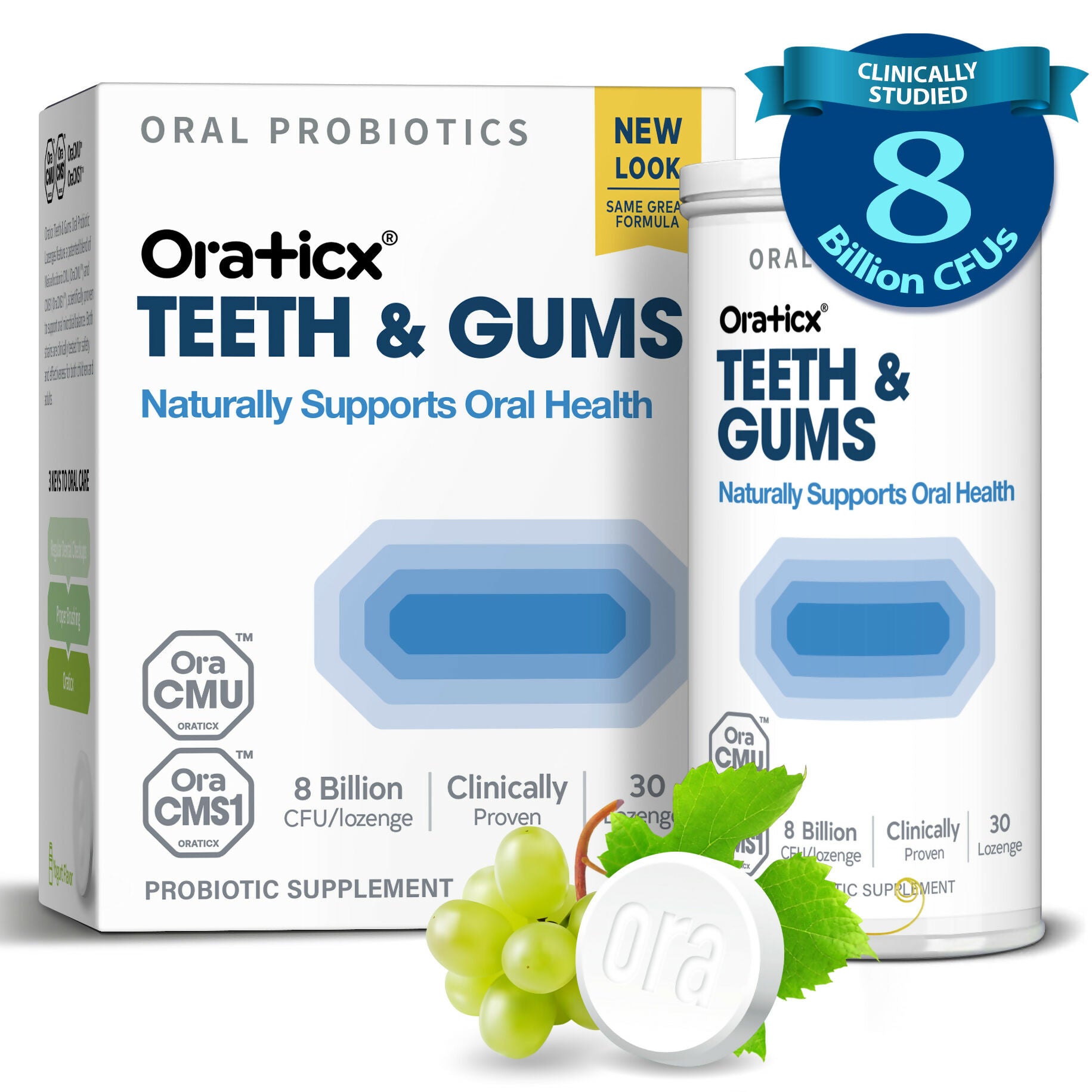 E. [OraTicx Oral Probiotics 6-Pack] Green Breath 3 + Teeth & Gums 3