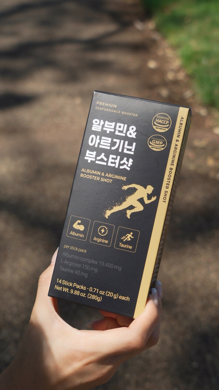 D. [THE HIGHWAY] Albumin & Arginine Booster Shot Drink (14 Sticks x 3 Boxes)