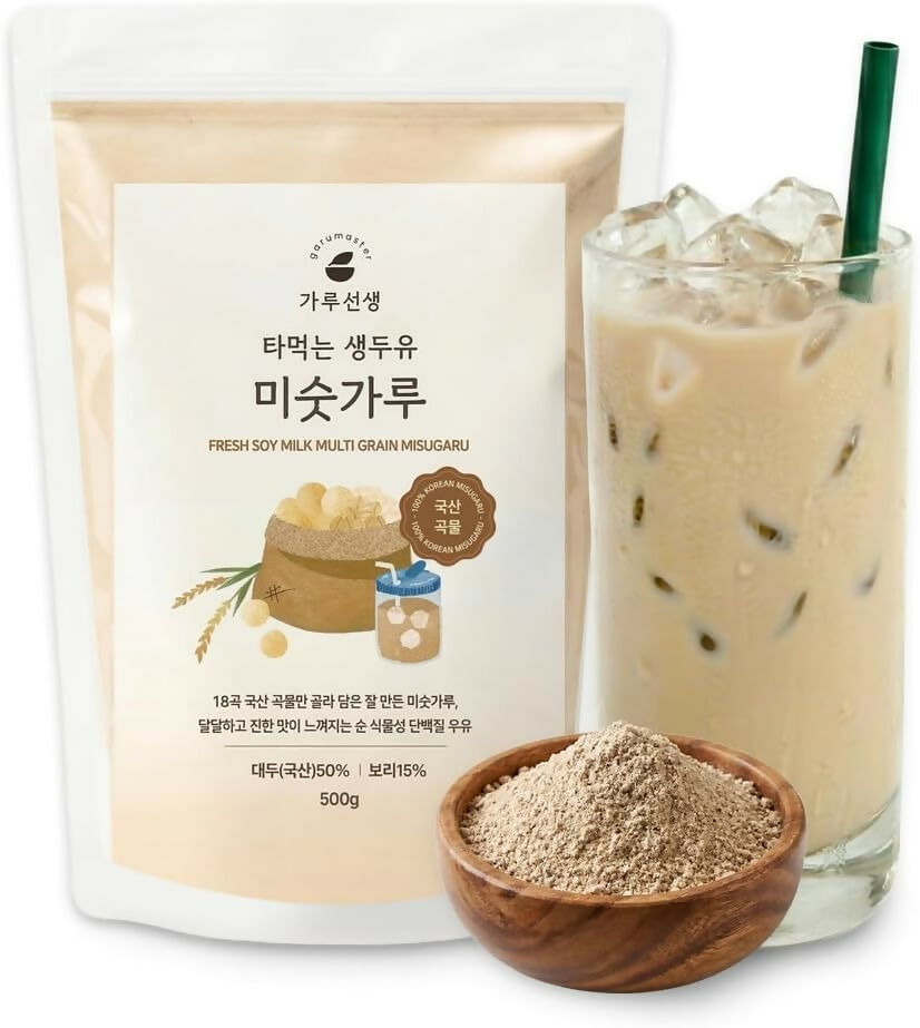 B. [garumaster] Fresh Black Soy Milk SEORITAE 99.3+Fresh Soy Milk 18 Roasted Grain(Total 4 Packs)