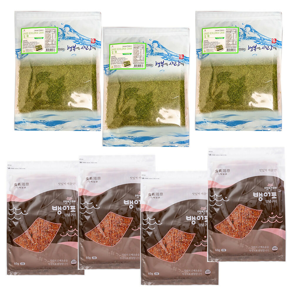 A. Gamtae 40g* 3 packs + Seasoned Grilled Bangeopo 60g*4 packs