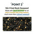 Haejomyungga Korean Roasted Rock Seaweed Flakes, Crispy Snack, 50g x 2-Pack
