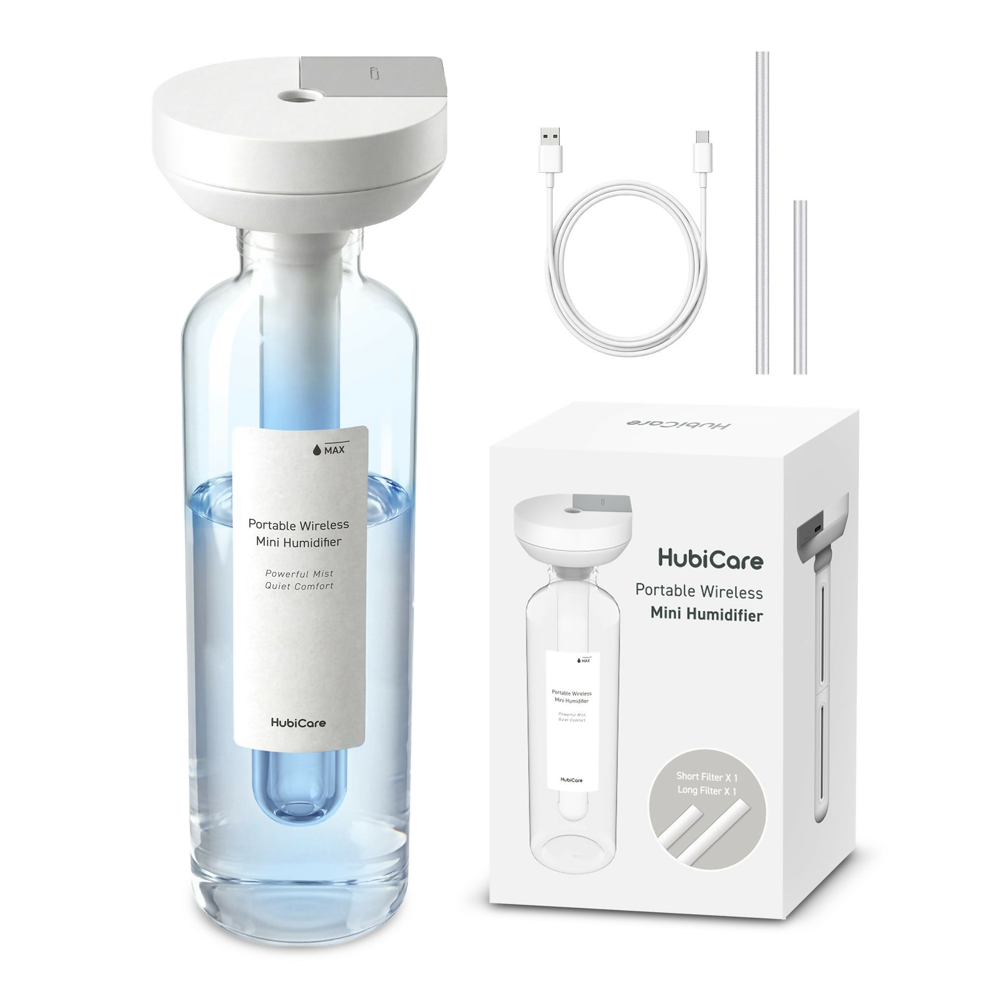 C. [HuBDIC] HubiCare Cordless Stick Mini Humidifier HMF-1 – Special Bundle Set