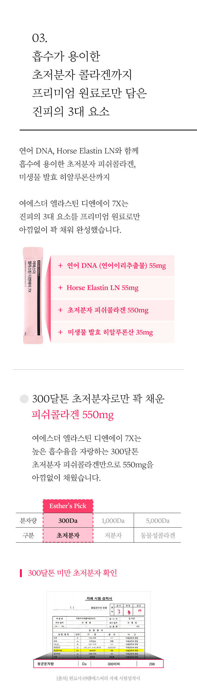 [BIG SALE] ESTHER FORMULA ELASTIN DNA 7X (수량 한정 특별 세일)