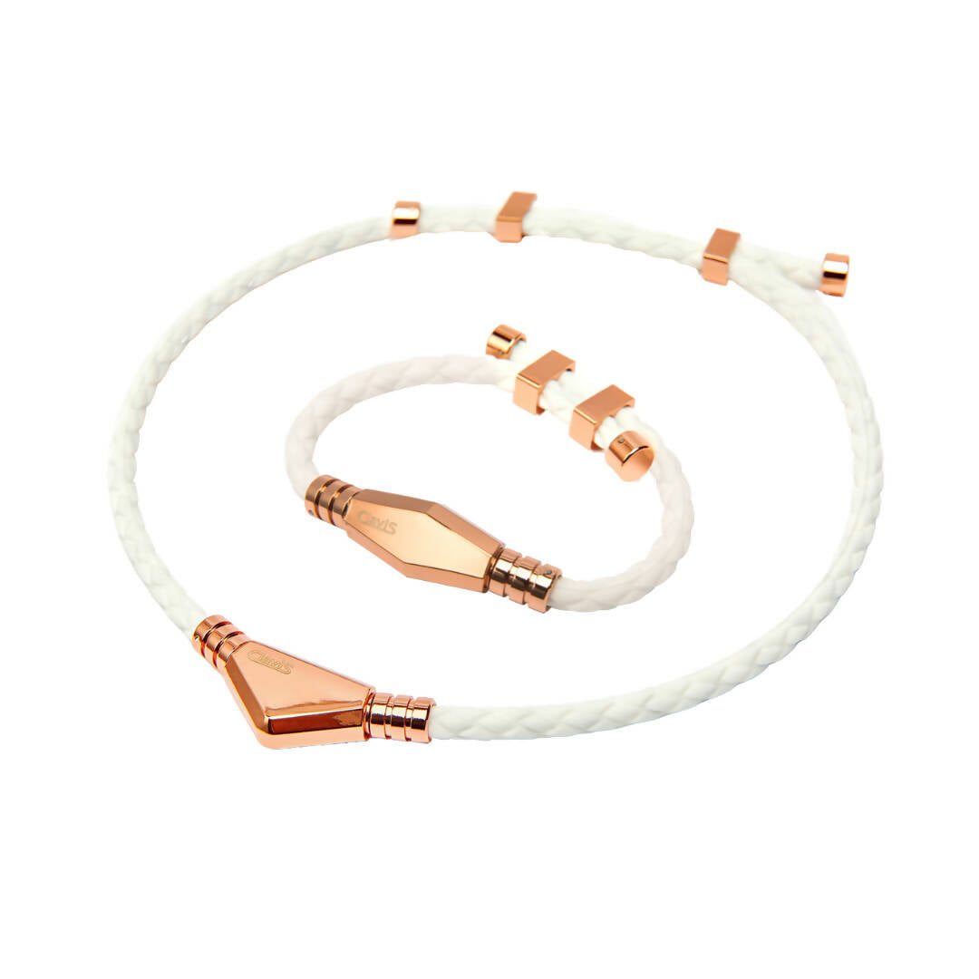 [Bracelet + Necklace] Clavis Ares Health Magnetic Bracelet + Necklace Set - Golf, Diet, Yoga, Sports, Lymph Detox [클라비스 아레스 자석 건강 목걸이, 혈액순환, 근육통증완화]
