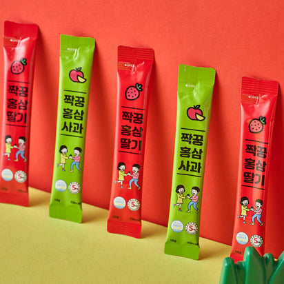 Korean Red Ginseng Extract for Kids - 대한민국 인삼명장이 직접 재배하고 만든 홍삼성찬 어린이 짝꿍홍삼 6년근 홍삼 엑기스 1달분 30포