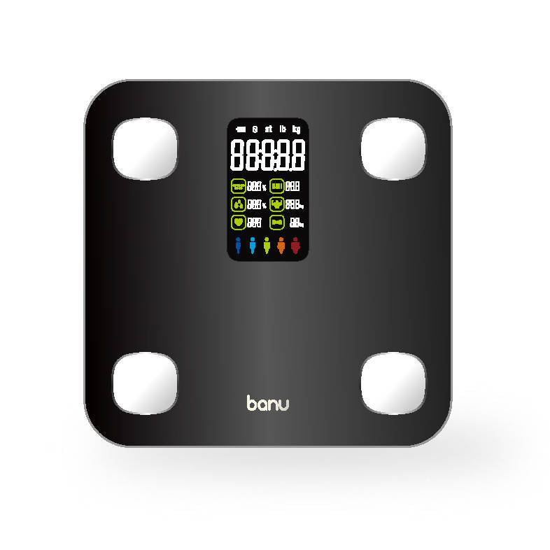 [MBC BIG PROMOTION] Banu Smart Body Fat Scale - BLACK