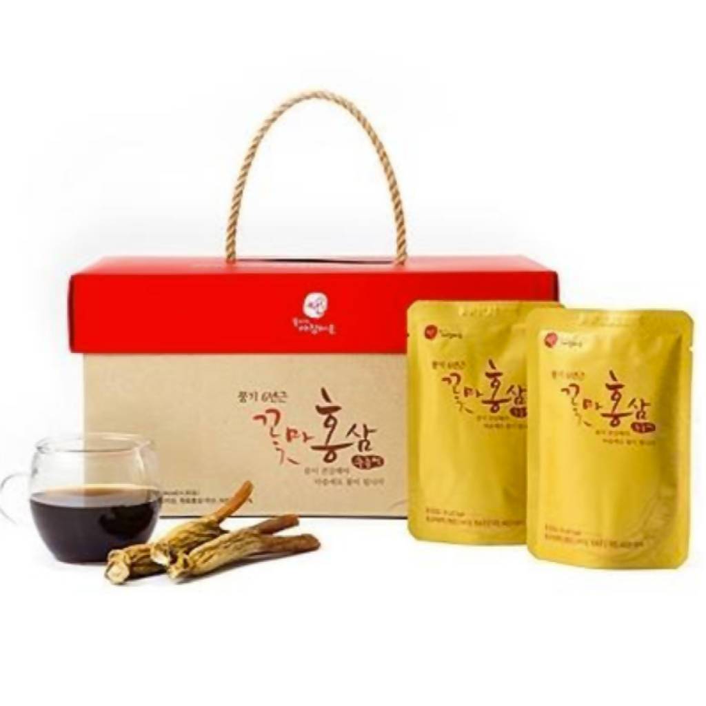 Red Ginseng Extract Drink 80ml (30 Packs per Box) 꽃마홍삼 추출액 80ml * 30포