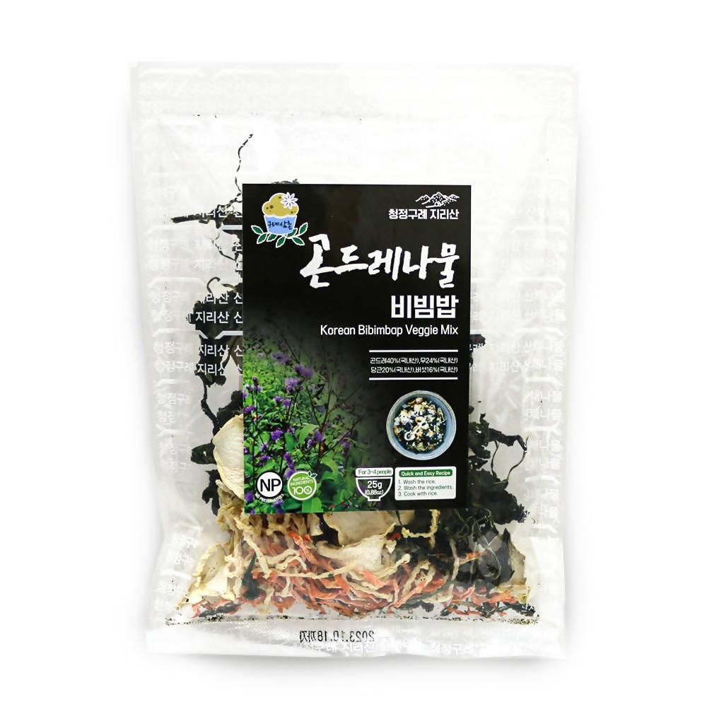 구례삼촌 나물 비빔밥 5종 SET Korean Wild Veggie Mix Bibimbab SET