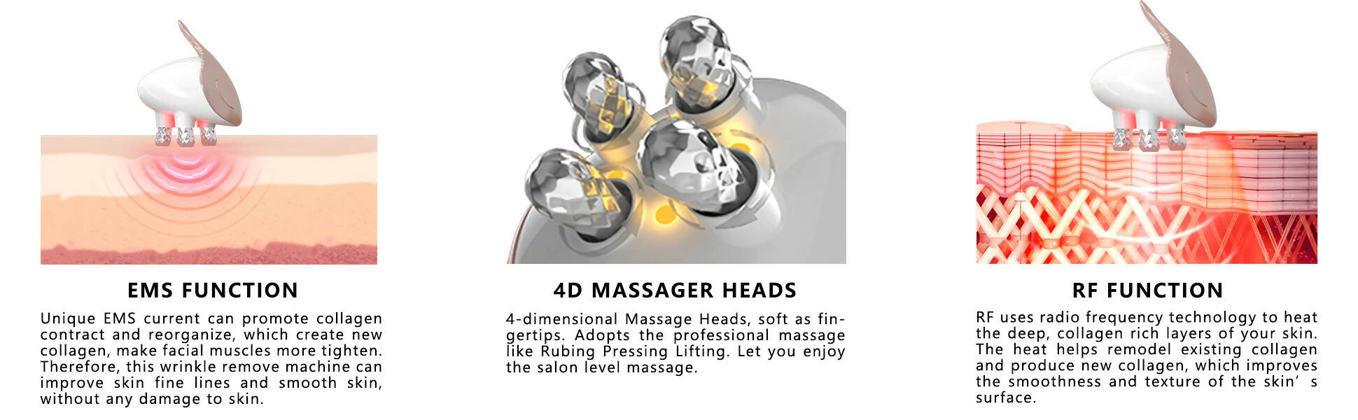 [banu] RF-EMS-LED Multifunctional Facial Massager