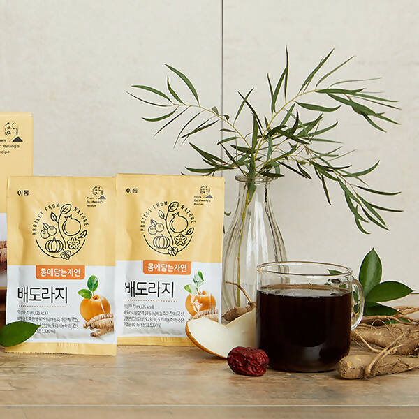 [2개 세트] Erom Pear & Balloon Flower Root Juice (이롬 배도라지) 30 pouches x 2 boxes