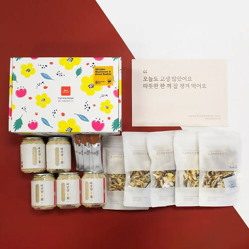 Kkini kit Refillable Dried Veggies(Namul) + rice set (Dried Yuchoy) 끼니키트 리필용 나물+쌀 세트 (유채나물 한 끼)