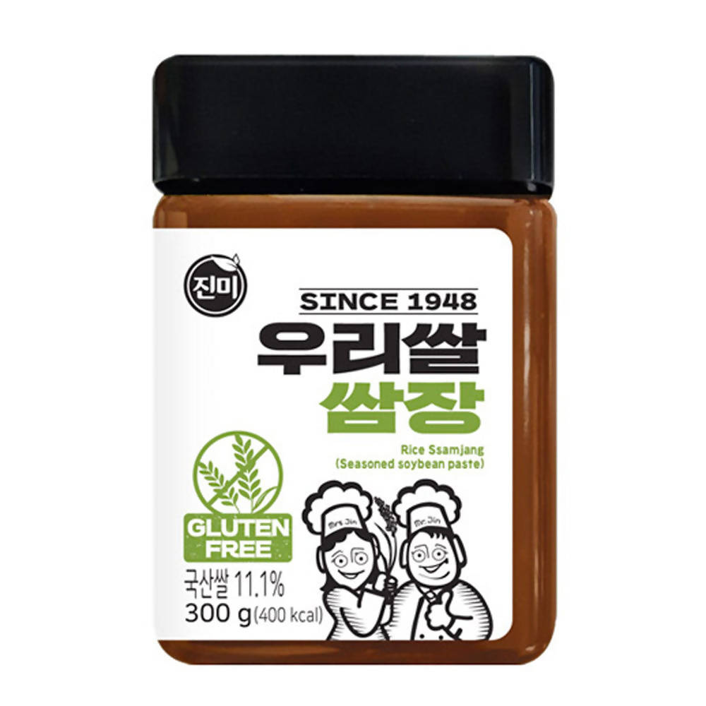 JINMI Gluten-Free Rice Seasoned Soy Bean Paste (Ssamjang) 300g 진미 글루텐프리 우리쌀 쌈장 300g
