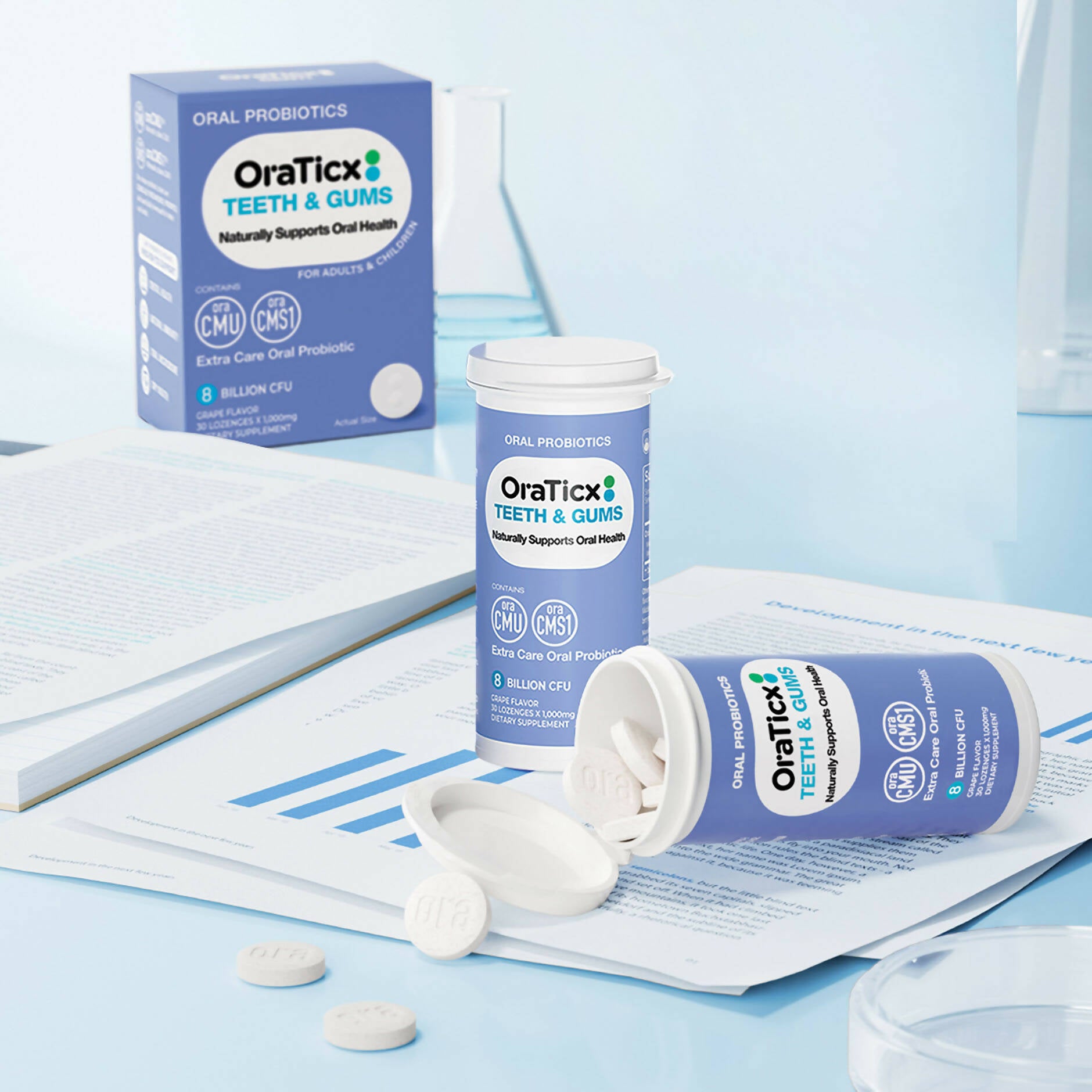 [OraTicx] Teeth & Gums Oral Probiotics 2-Pack
