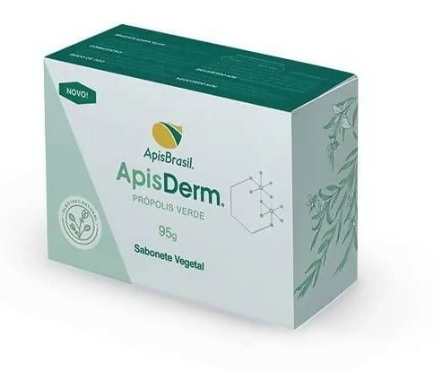 ApisBrasil - Brazilian Green Propolis 100% Natural Soap, Vegan Soap, For Face & Body (Pack of 2)
